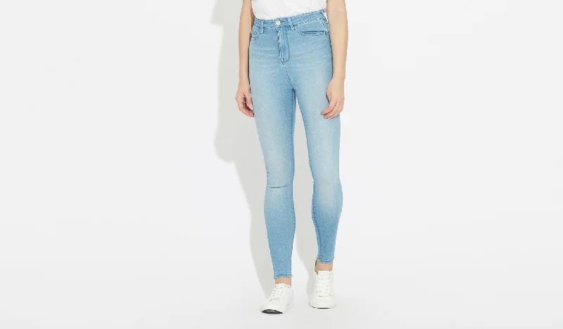 Anika | High Rise Skinny - Ice Blue