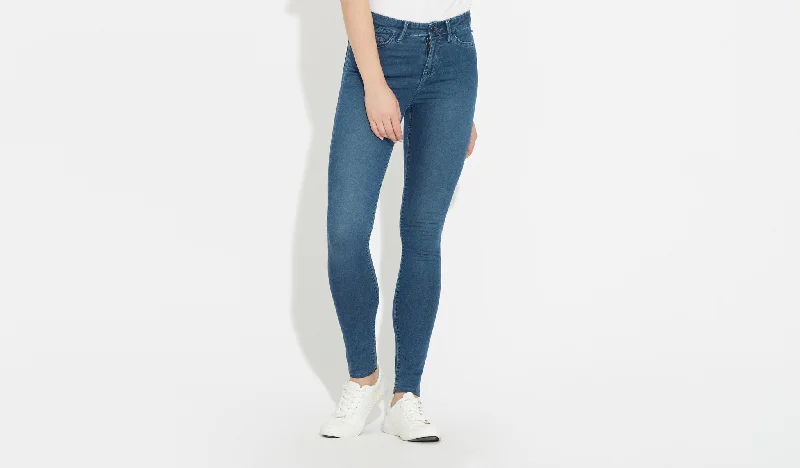 Asa | Mid Rise Skinny - Brand Blue