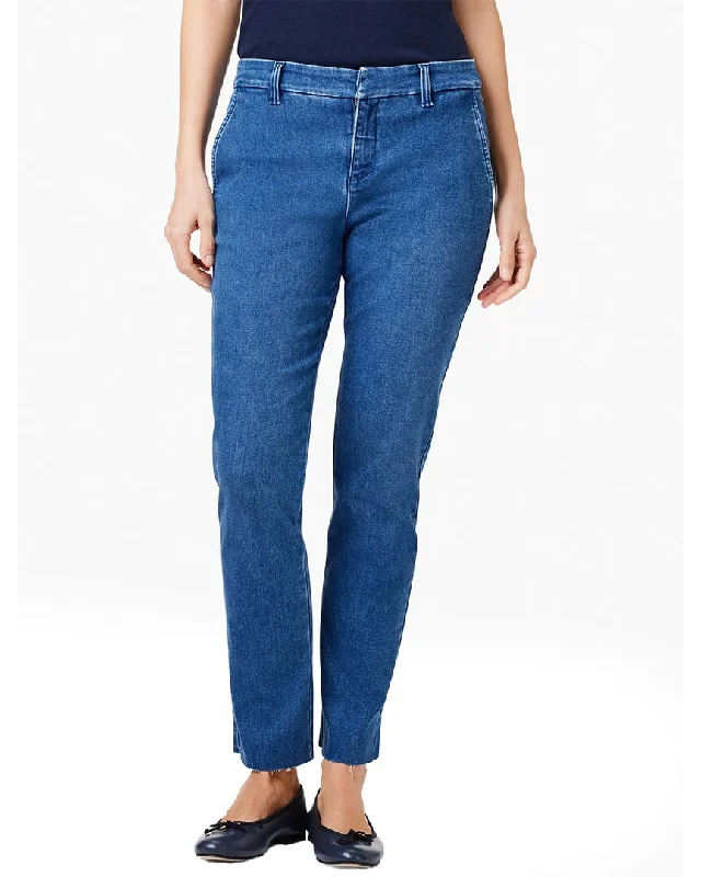 NIC+ZOE Straight Leg Ankle Denim Trouser