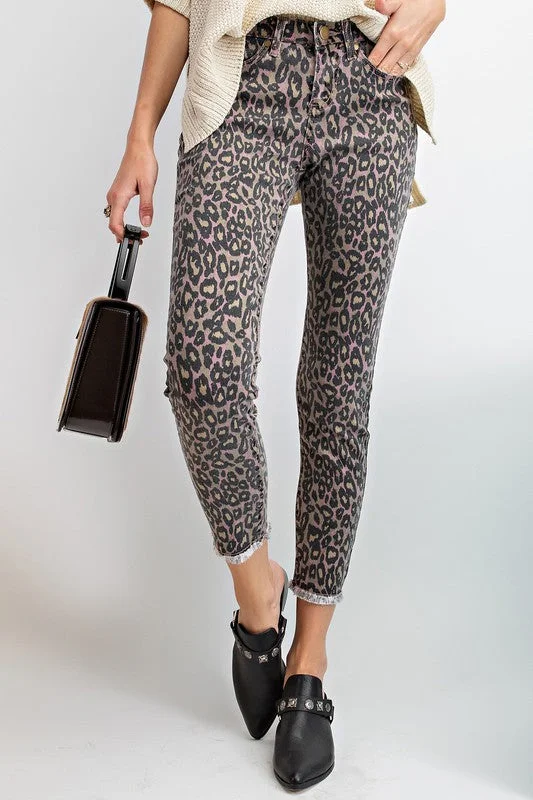 Leopard Print Skinny Jeans