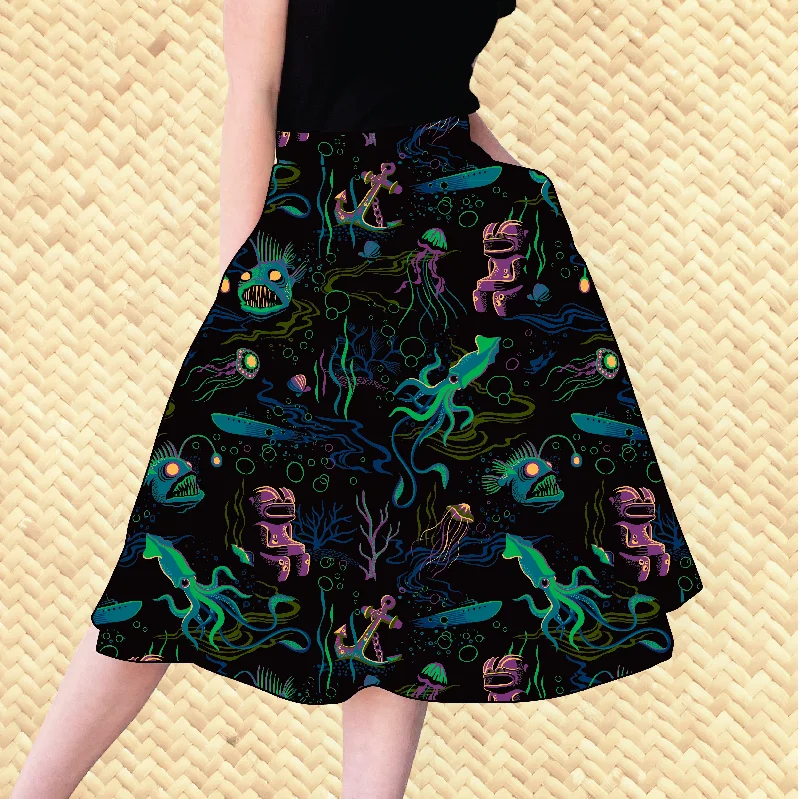 Jeff Granito's 'Dwellers of the Deep' - Aloha Skirt - Ready to Ship!