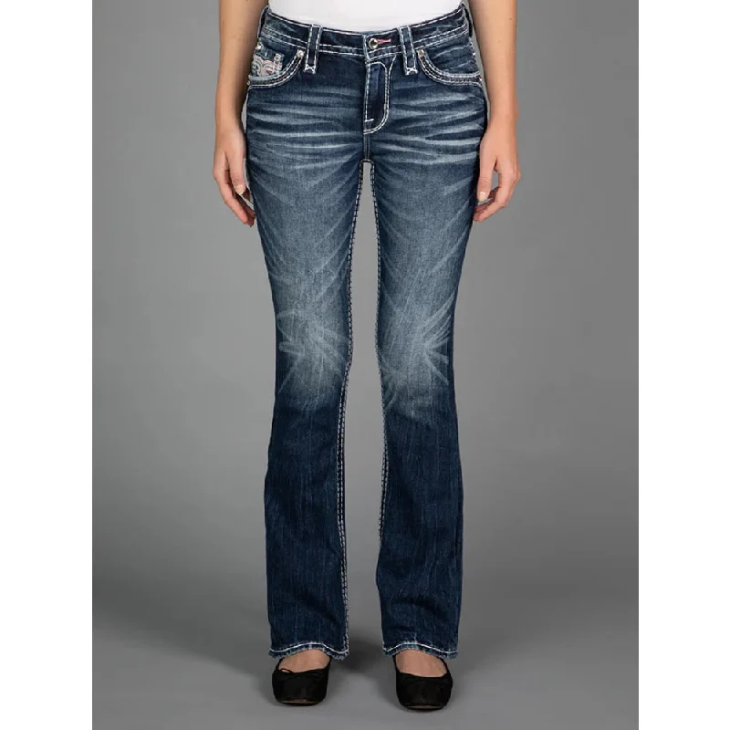 Rock Revival Womens Bowie Bootcut Jeans - RP3146B204R