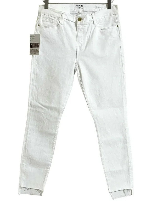 Women's Le Skinny De Jeanne Jeans In White