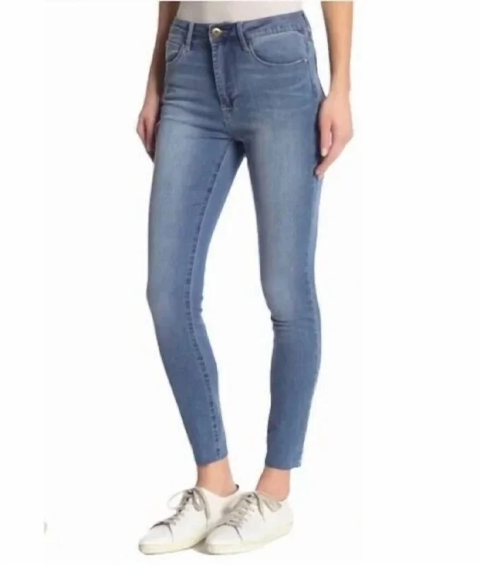 Heather Super Soft Skinny Fit Jeans In Blue