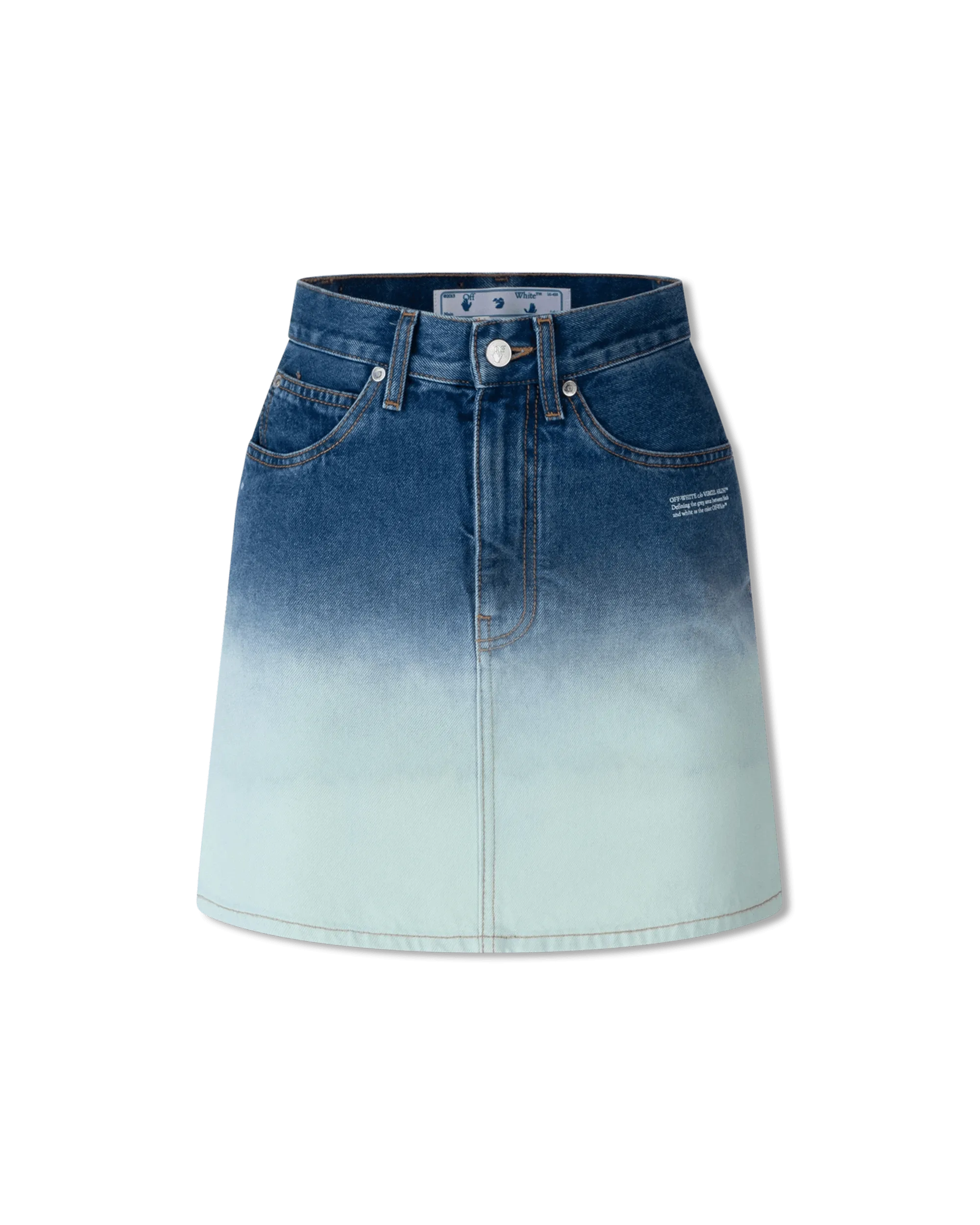 Ombre Denim Mini Skirt