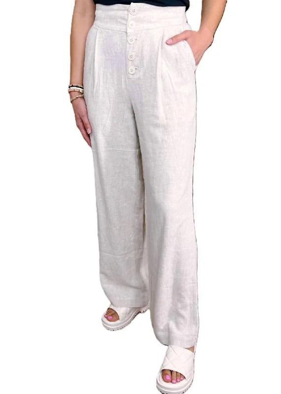 Women's Julius Pants In Linen White