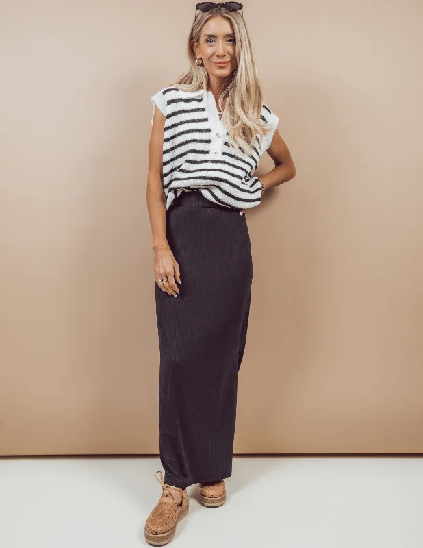 Sofie Ribbed Midi Skirt