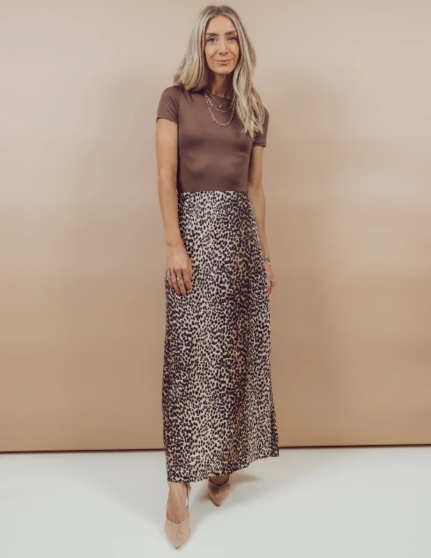 Irina Leopard Skirt