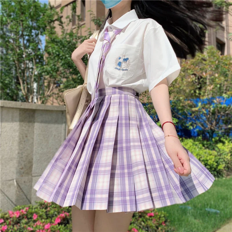 Japanese JK uniform plaid skirt 《skirt onlyã  yv43252