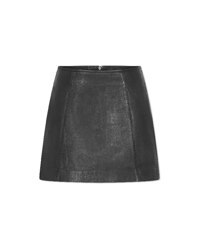 Cillian Leather Mini Skirt